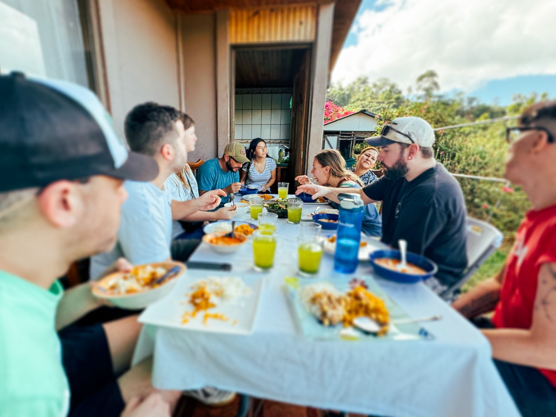 Lunch at the farm in Costa Rica